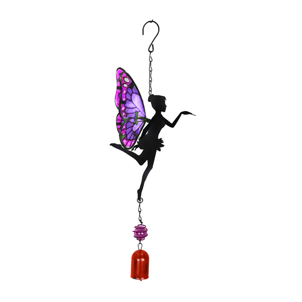 Purple Hanging Fairy Bell Chime for Garden