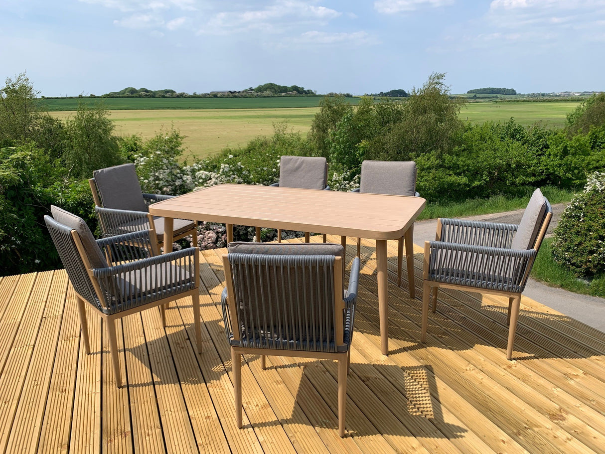 Pascal 6 Seat Rectangular Dining Set