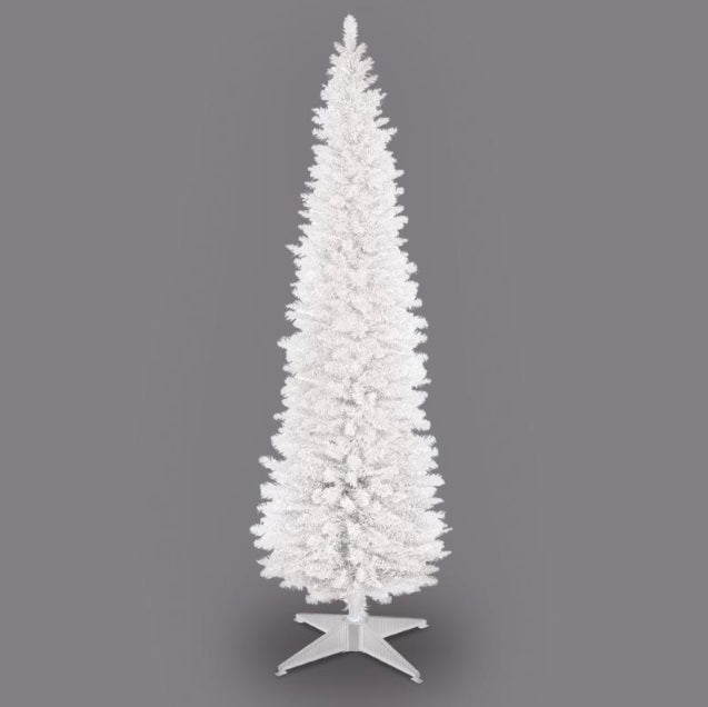 Slim Pencil Christmas Tree White - 4ft/120cm