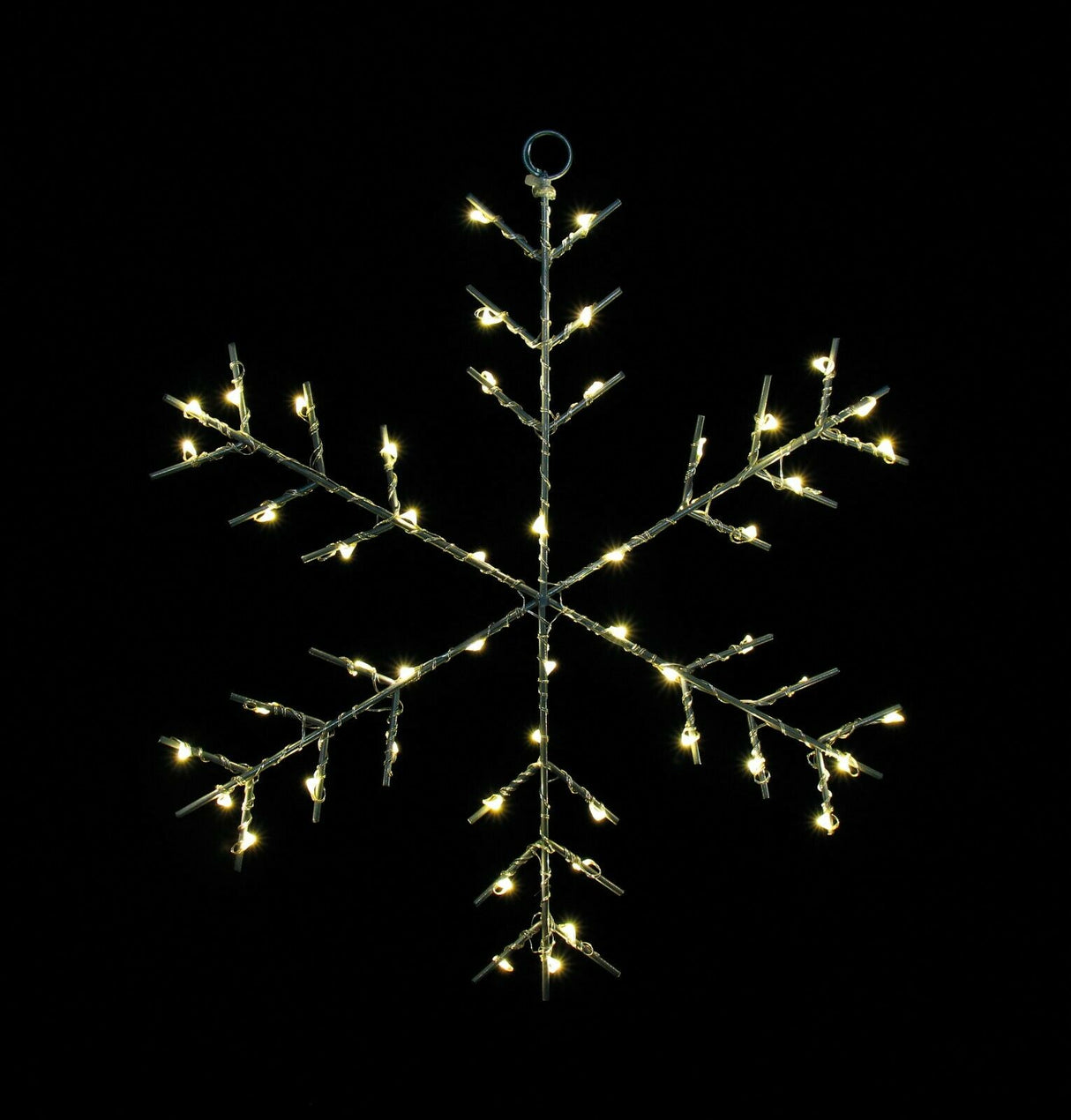 30cm Battery Operated LED Snowflake Silhouette