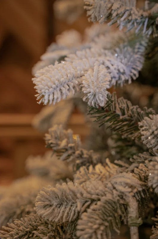 7.5 ft Snowy Sheffield Fir Feel-Real Artificial Tree