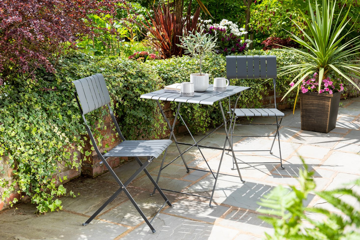 Courtyard Bistro Set - Grey