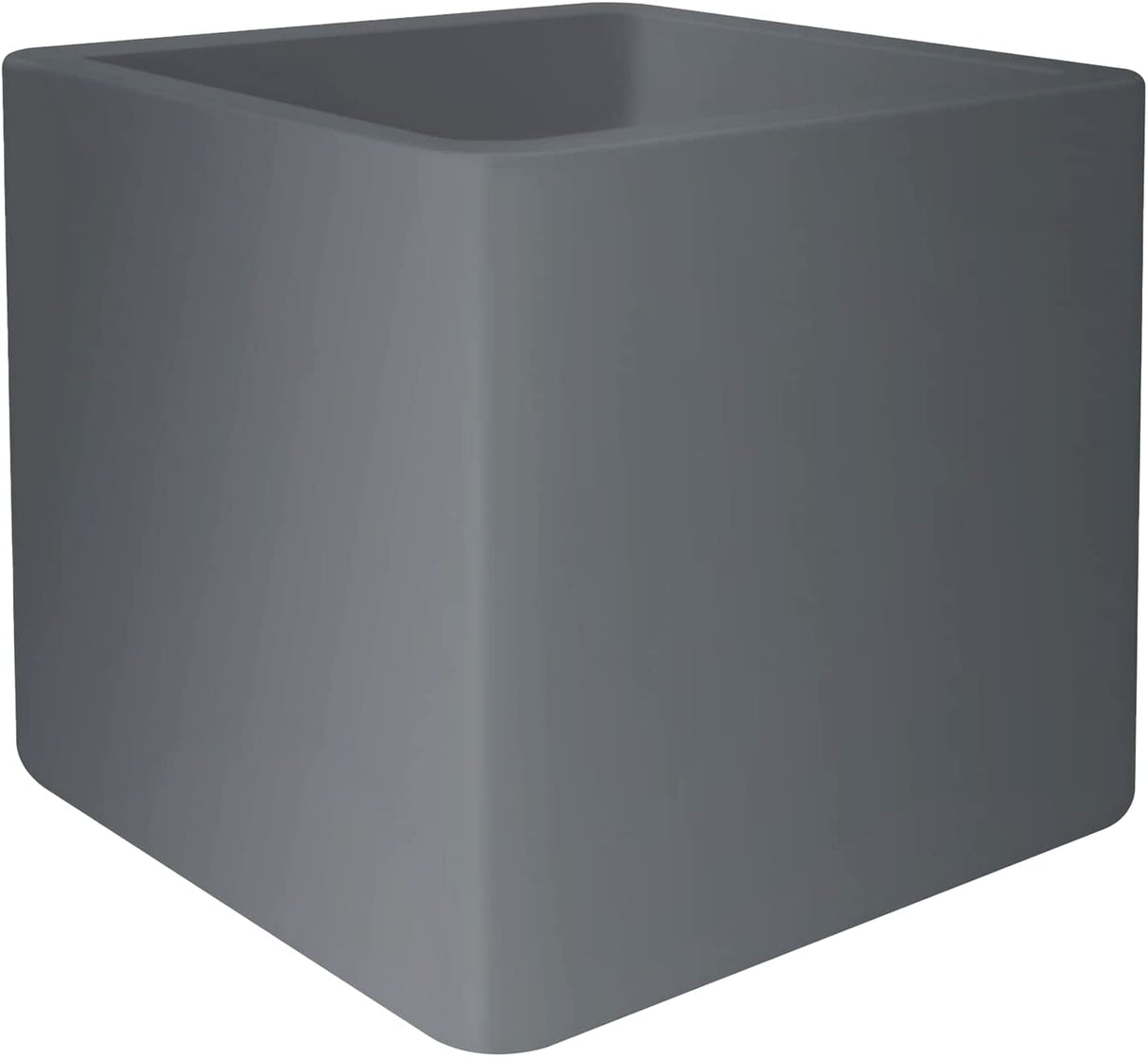 Pure Soft Brick Planter 40cm - Concrete Grey