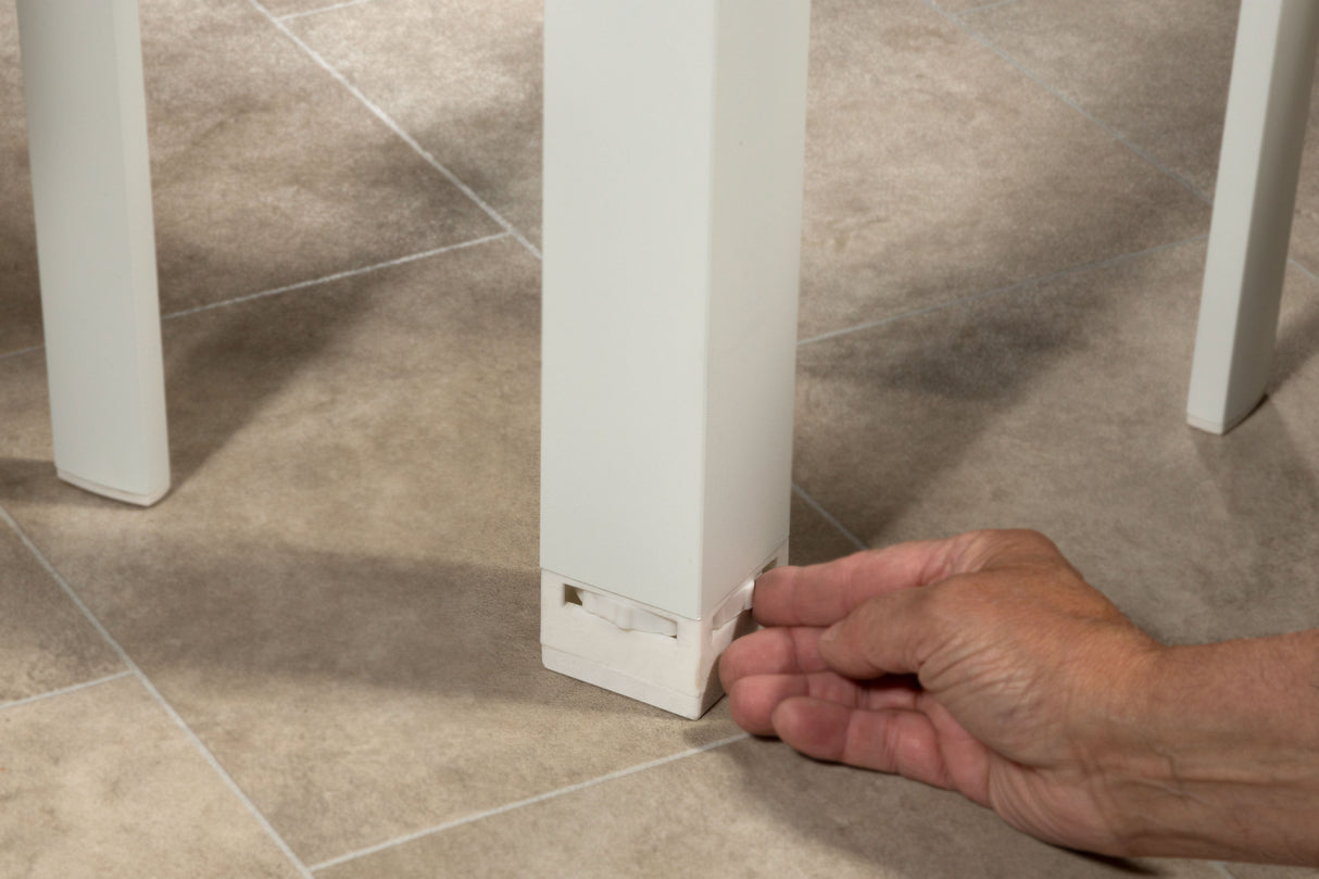 Sydney Aluminium 6 Seat Large Dining Set - White