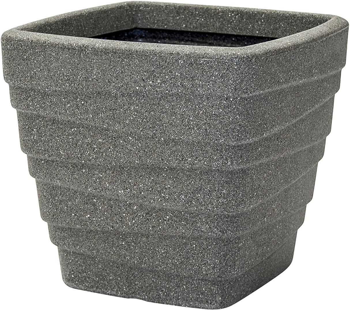 34cm Square Trojan Planter - Granite