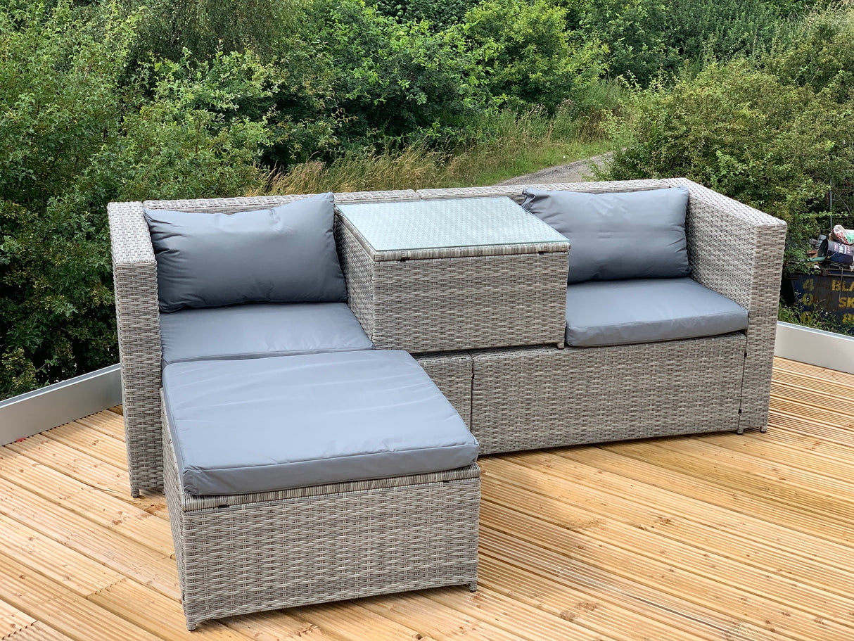 Victoria Corner Sofa Lounge Set - Grey