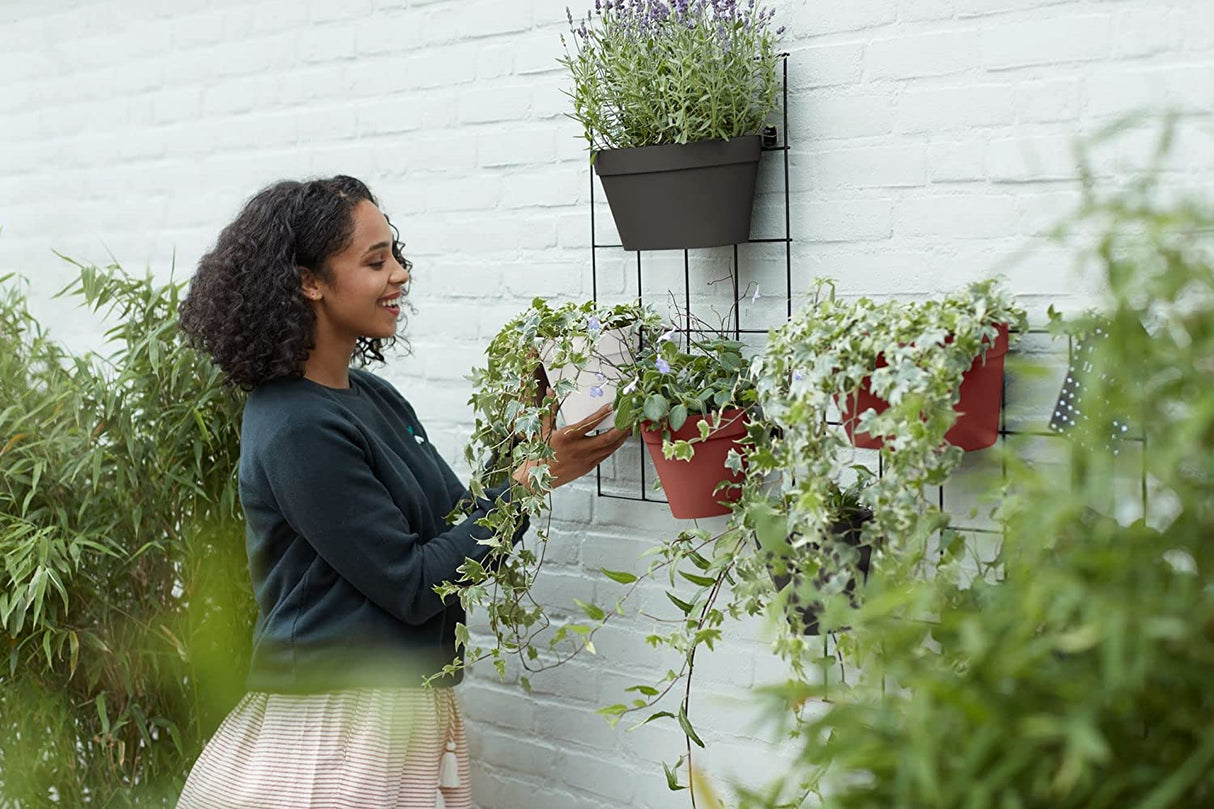 Loft Urban Green Wall Pot Duo 28cm - White