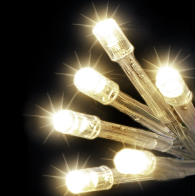 20 LED String/Fairy Christmas Tree Lights - Warm White (Battery Operated)