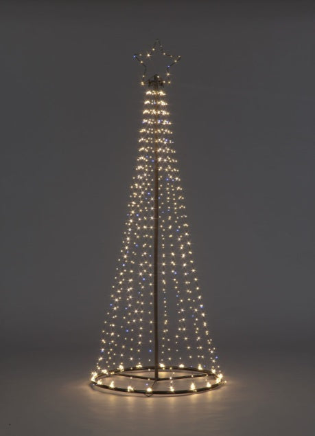 1.8m Maypole LED Tree - Warm White with Flashing Bulbs