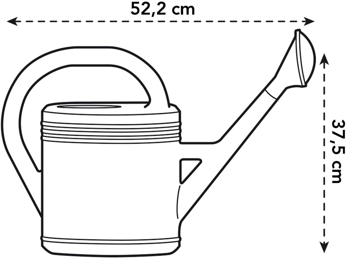 Green Basics Watering Can 10L - Living Black