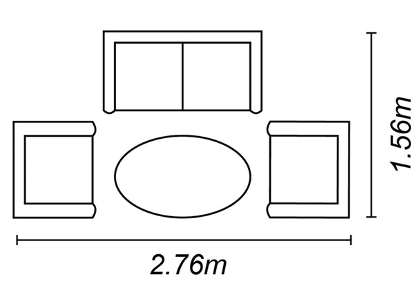 Wroxham 4 Seat lounge Set