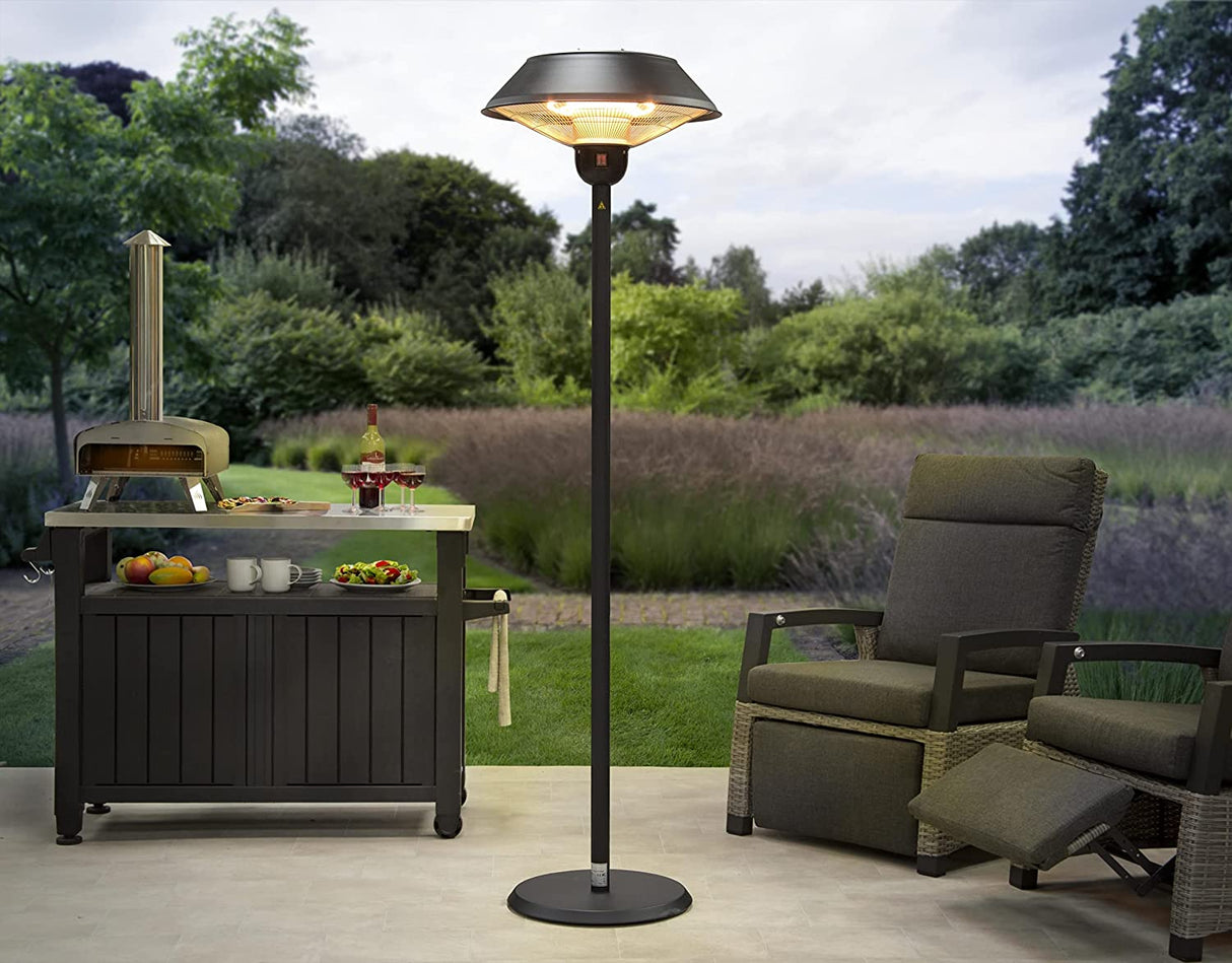 Freestanding Electric Patio Heater - 205cm Tall