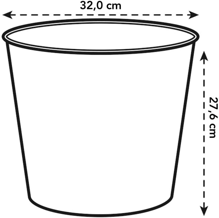 Brussels Diamond High Easy Insert 32cm - Living Black