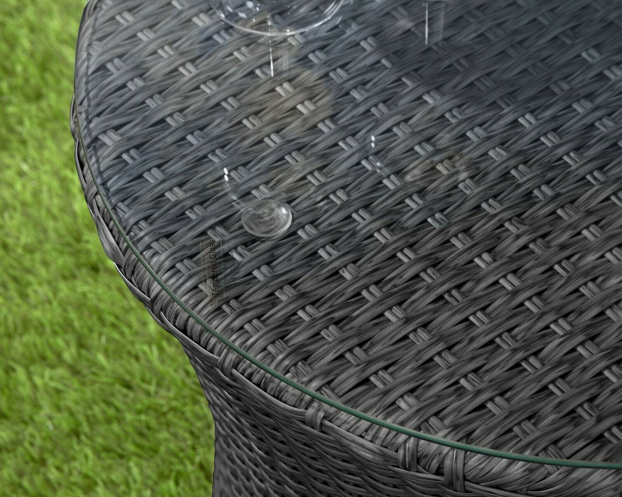 Canberra Bottle Bistro Set - Black