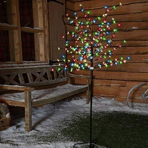 1.5m Cherry Blossom Tree with 150 Multi-Coloured LEDs