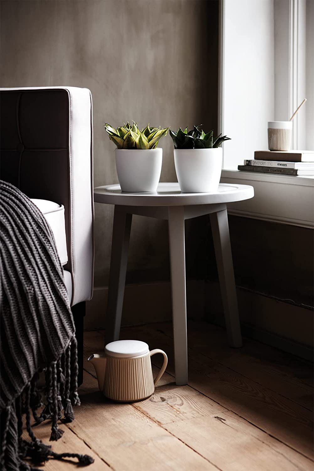 Brussels Diamond Round 30cm - White