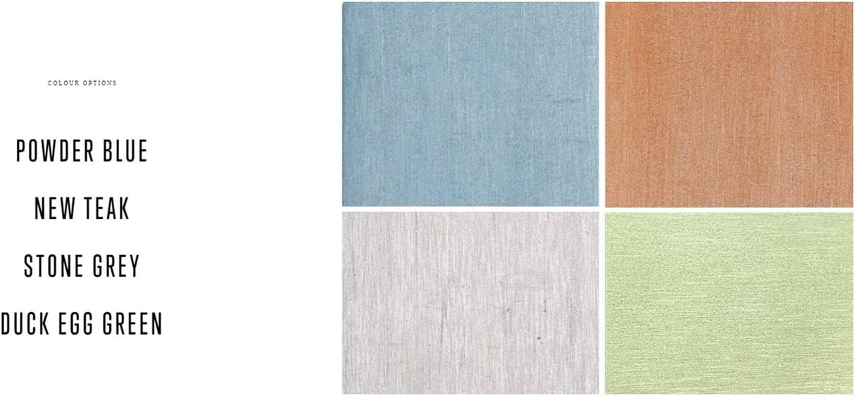 Winawood Sandwick Polymer Wood Effect 3 Seat Garden Bench - Powder Blue