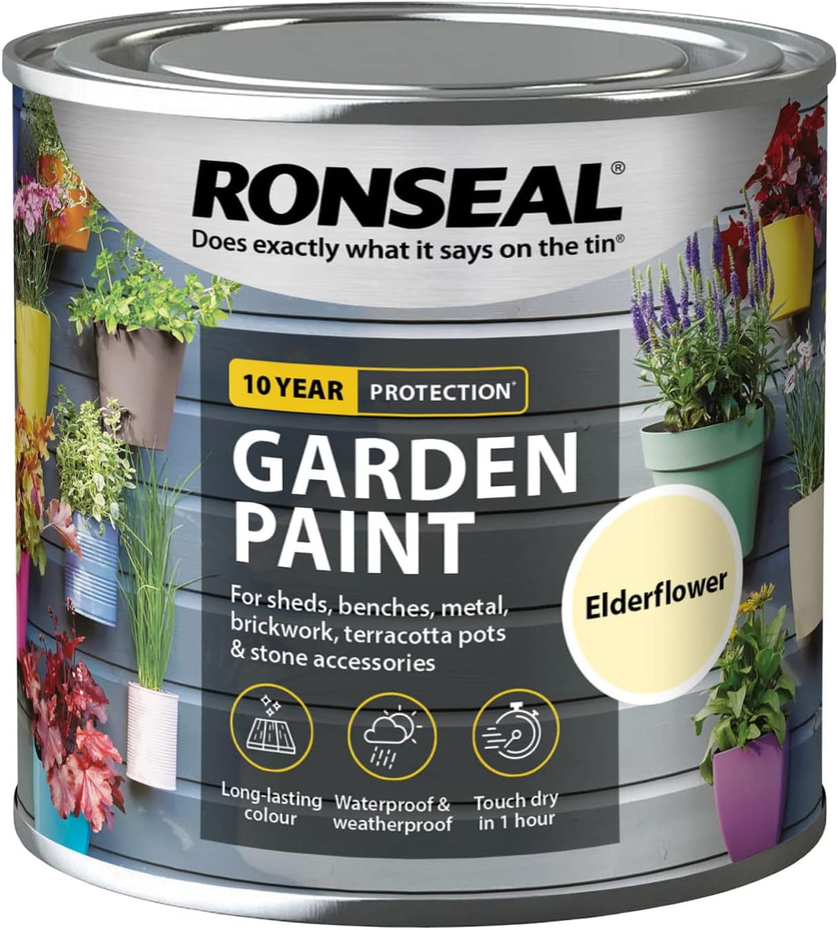 Ronseal Garden Paint Elderflower 750ml