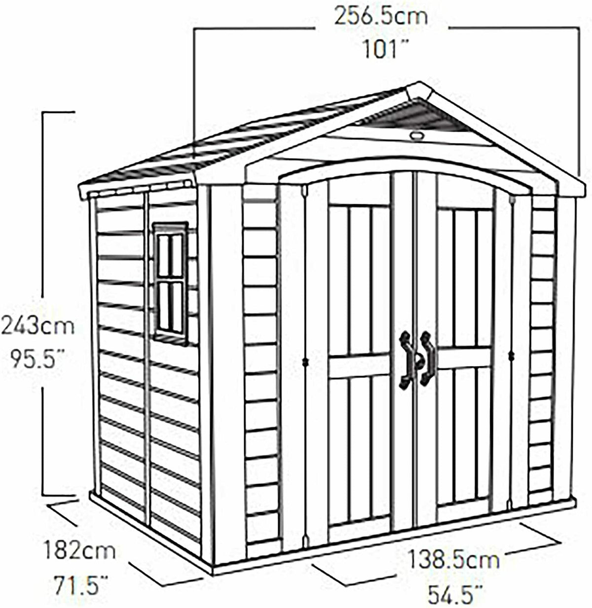 Keter Factor 8x6 Garden Shed ************BARGAIN *********** COLLECTION ONLY FROM PR4 3JJ THIS IS AN UNDELIVERED RETURNED SHED STILL WITH SEALS ON********