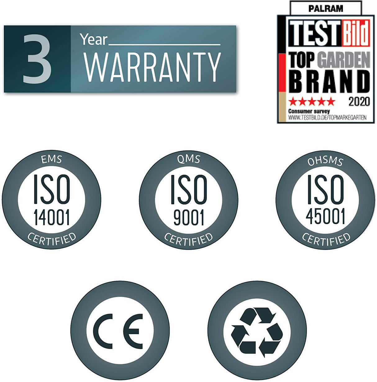 Garamond 2m x 0.9m Door Canopy - Grey Frame & Clear Polycarbonate