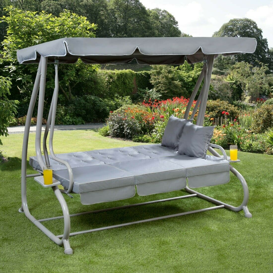 Grey swing seat shop