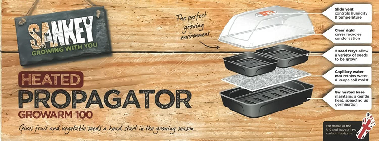 Sankey Growarm Electric Heated Plant Seed Propagator Kit