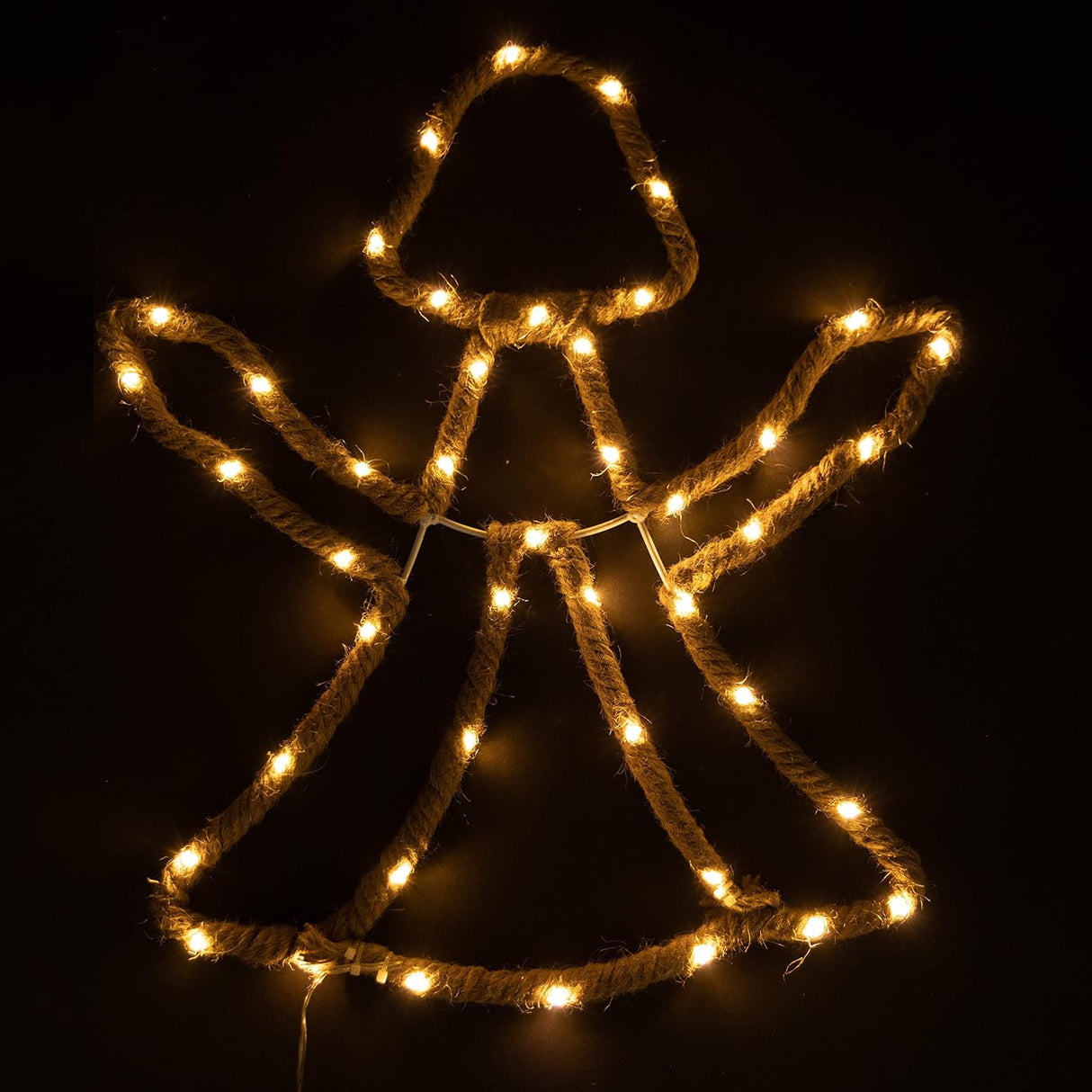 Christmas Angel Silhouette LED Hemp Rope Light