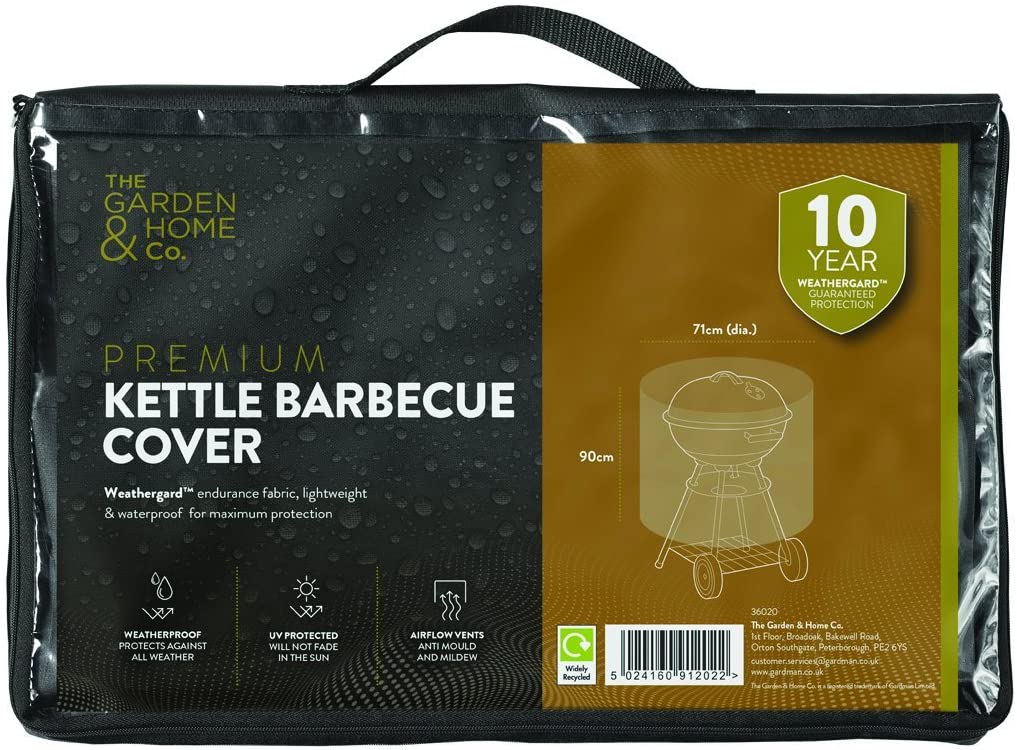 The Garden & Home Co Kettle Barbecue Cover, Black