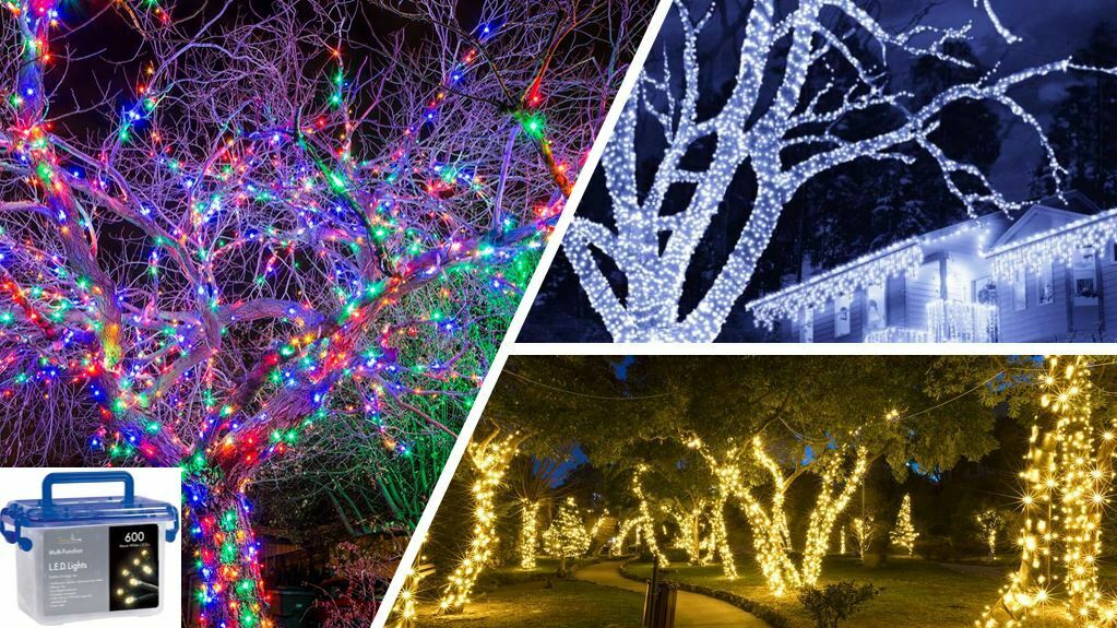 1,000 LED String/Fairy Christmas Tree Lights - Ice White
