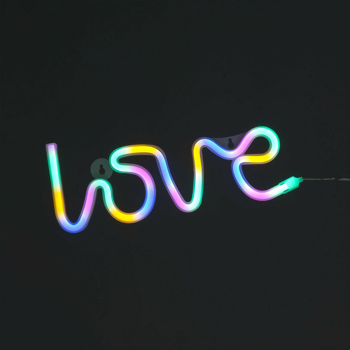 'Love' LED Rope Light - Multi-Coloured