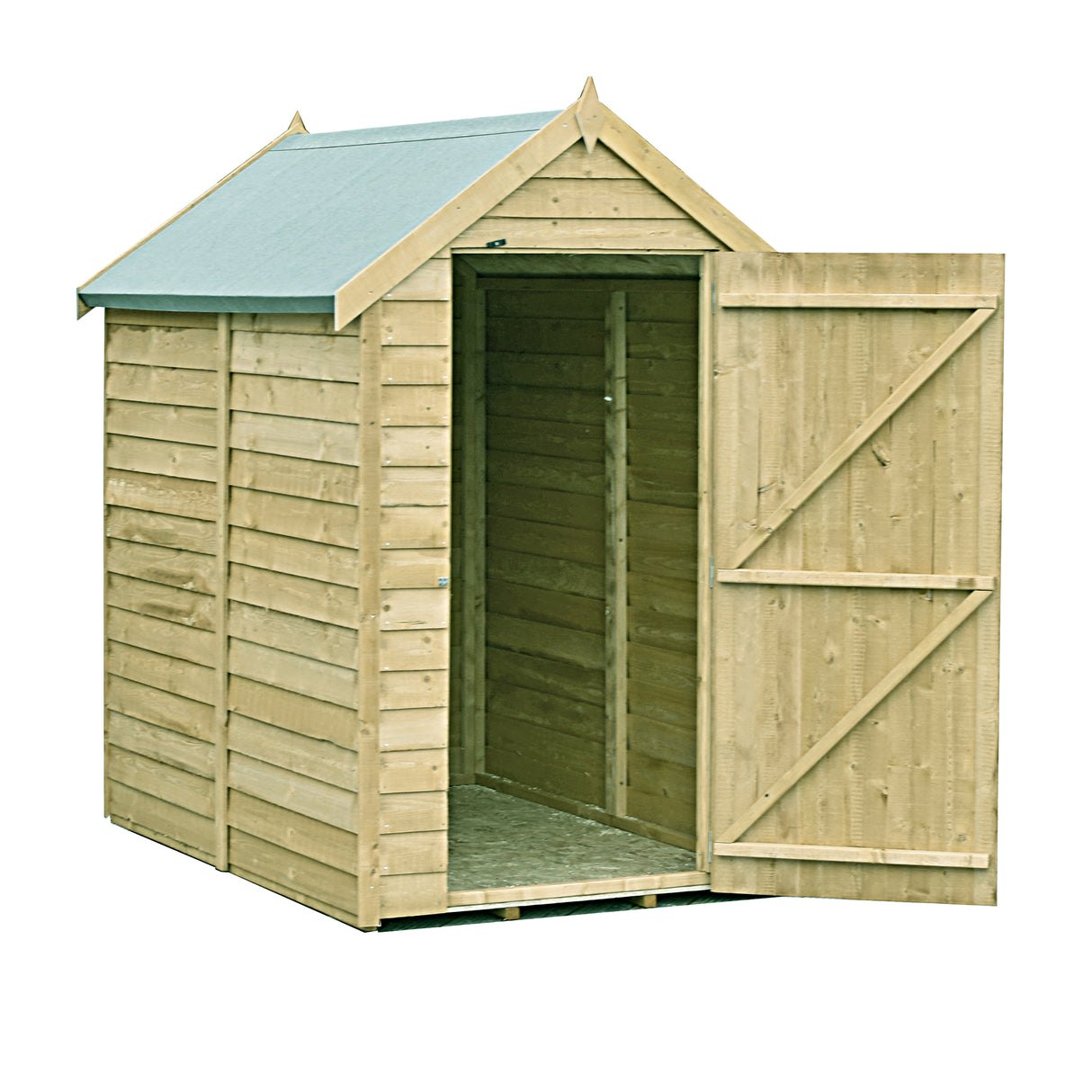 Garden Value Overlap 6 x 4 Pressure Treated Shed