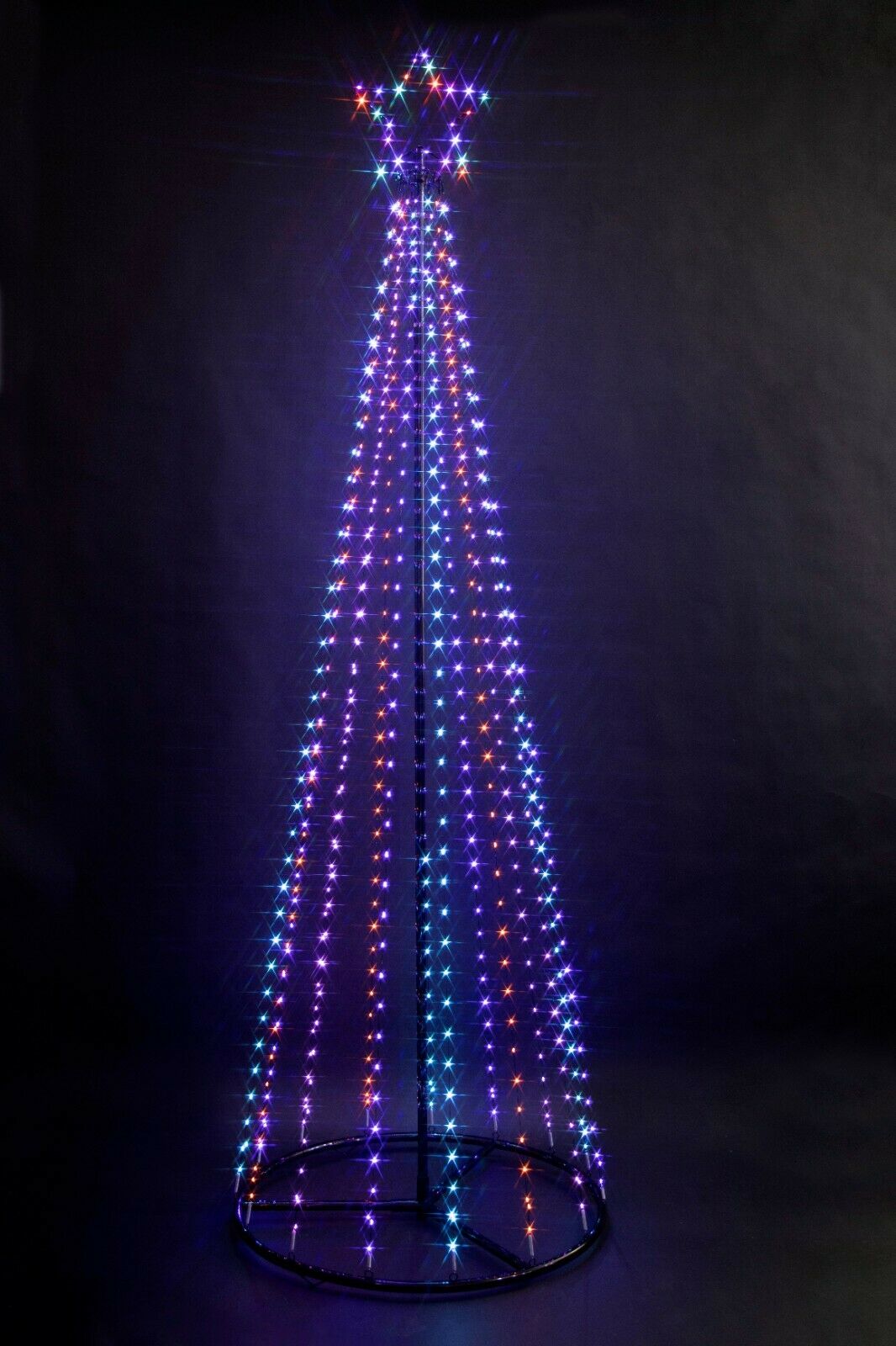 2.1m Maypole LED Tree - Multi-Coloured