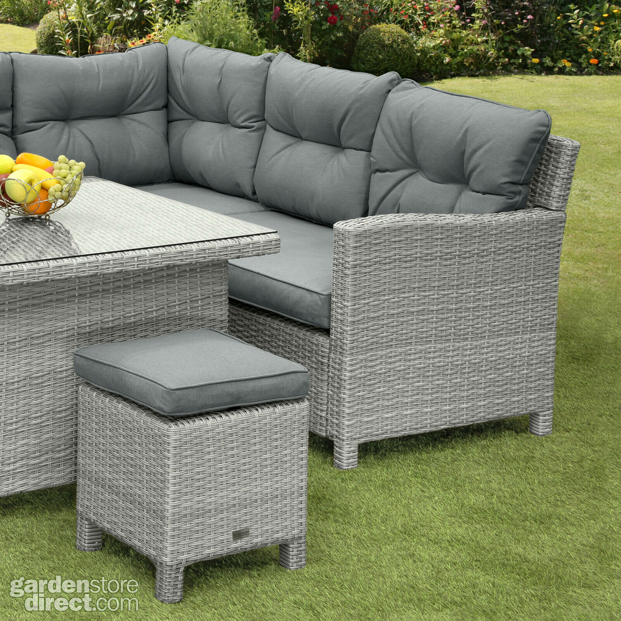 Sarasota Mini Modular Corner Dining Set - Grey