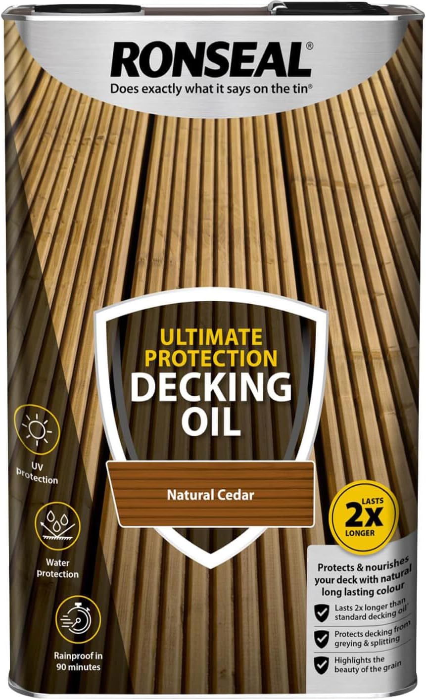 Ronseal Ultimate Decking Oil Natural Cedar 5L