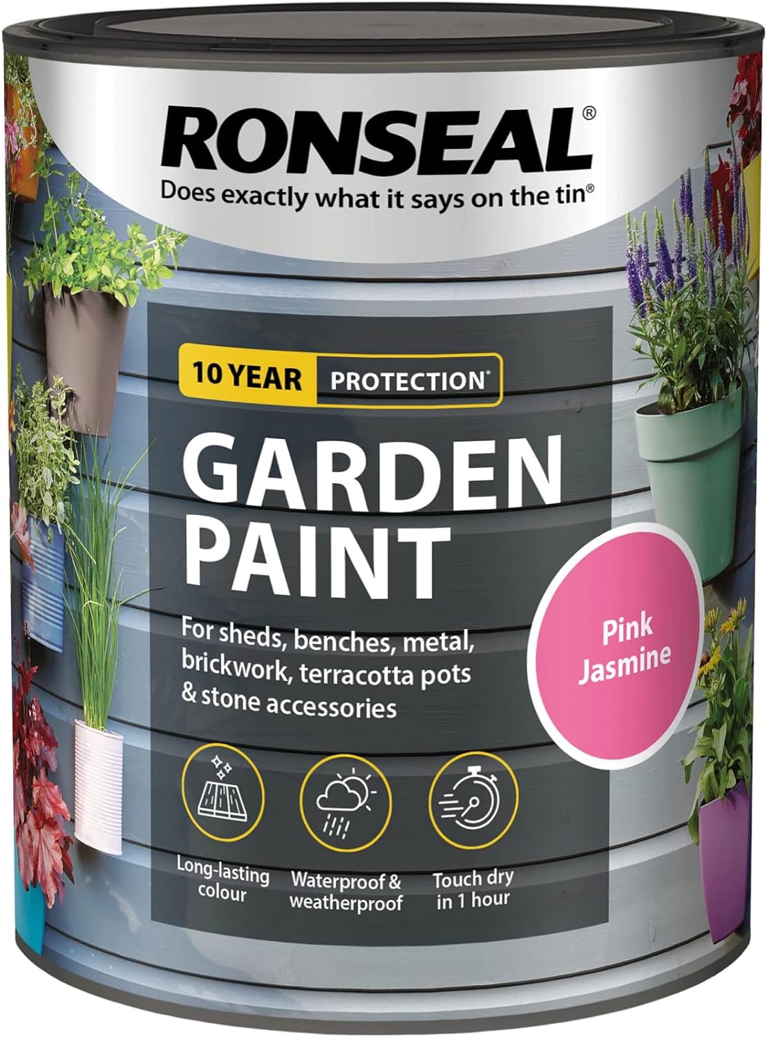 Ronseal Garden Paint Pink Jasmine 750ml