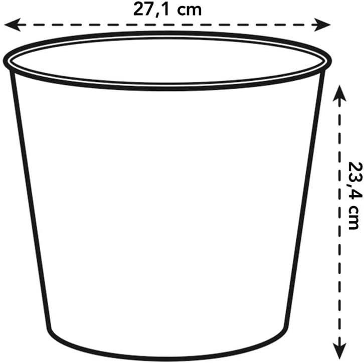 Brussels Diamond High Easy Insert 27cm - Living Black