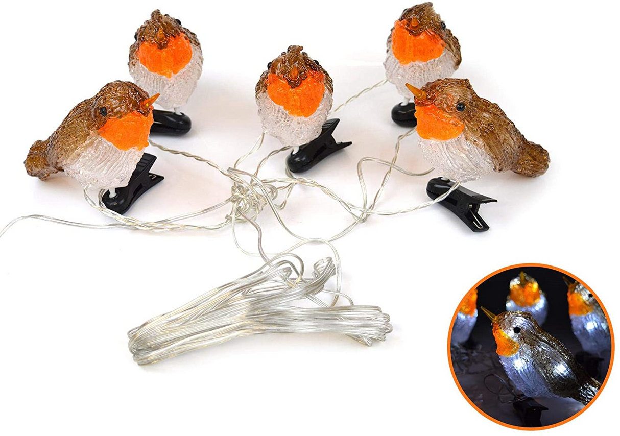 5 LED Clip On Acrylic Robins Lights