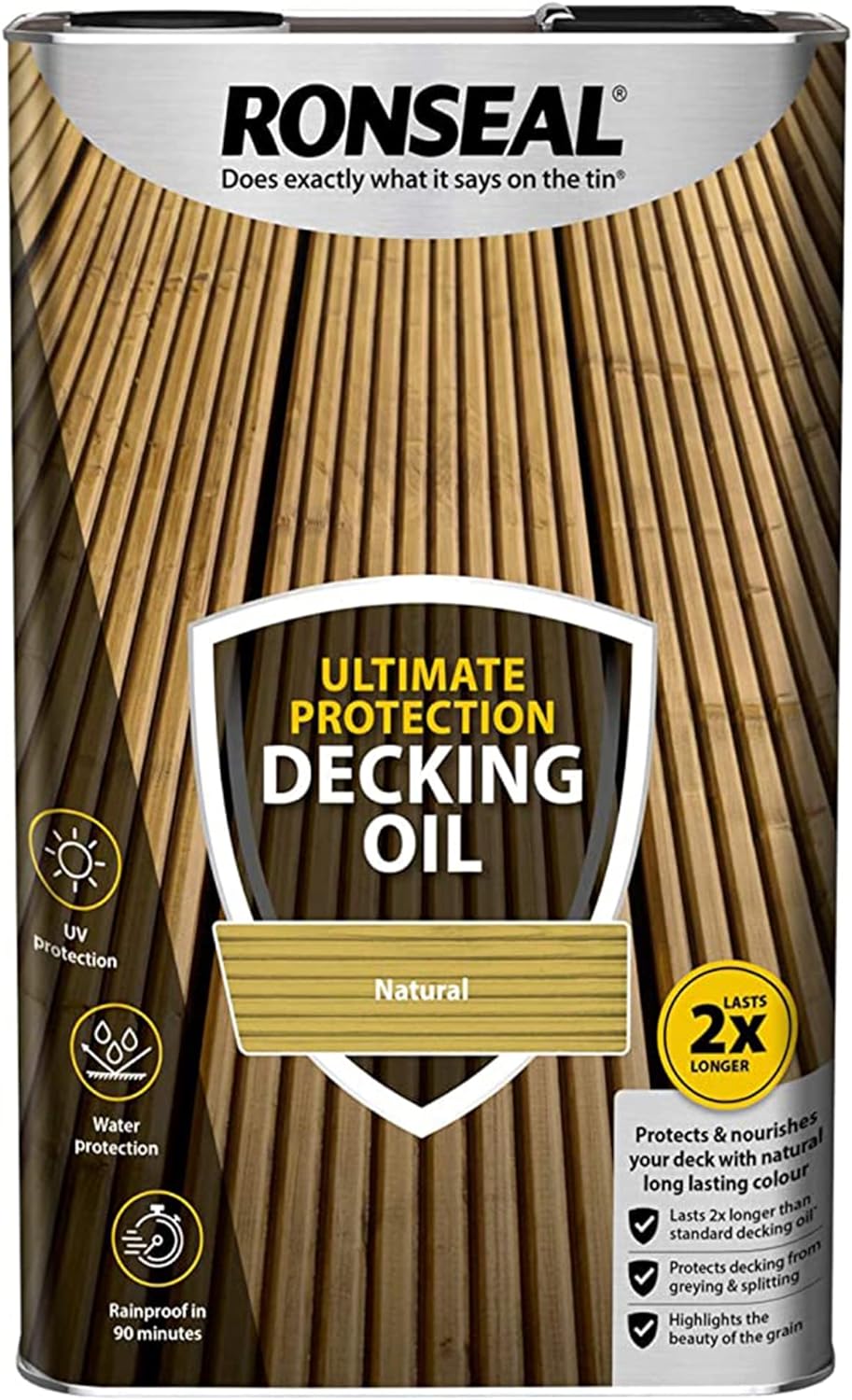 Ronseal Ultimate Decking Oil Natural 5L