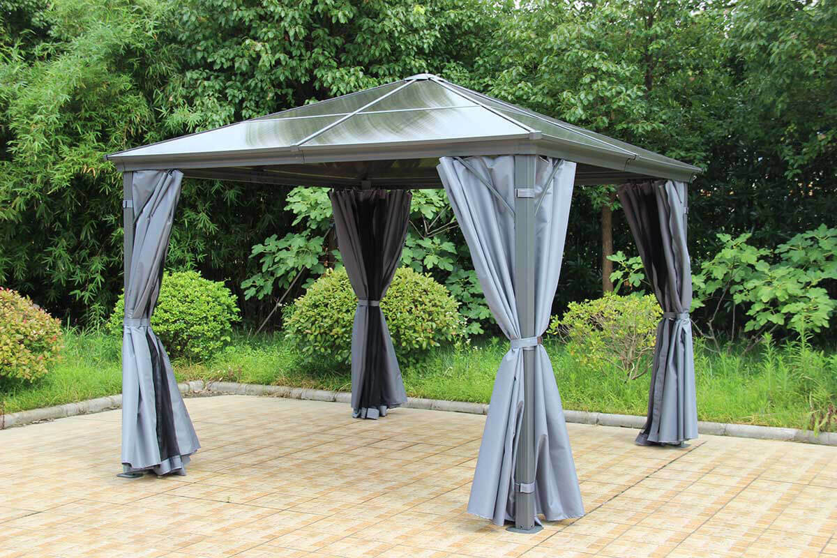 Runcton 3m x 3.6m Rectangular Polycarbonate Gazebo