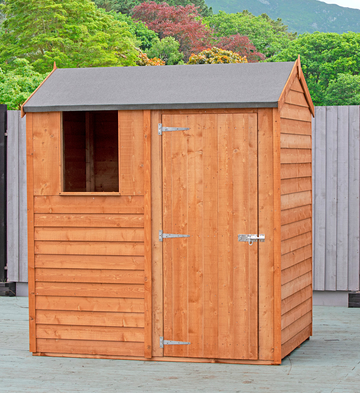 Garden Value Overlap 6 x 4 Reverse Apex Shed