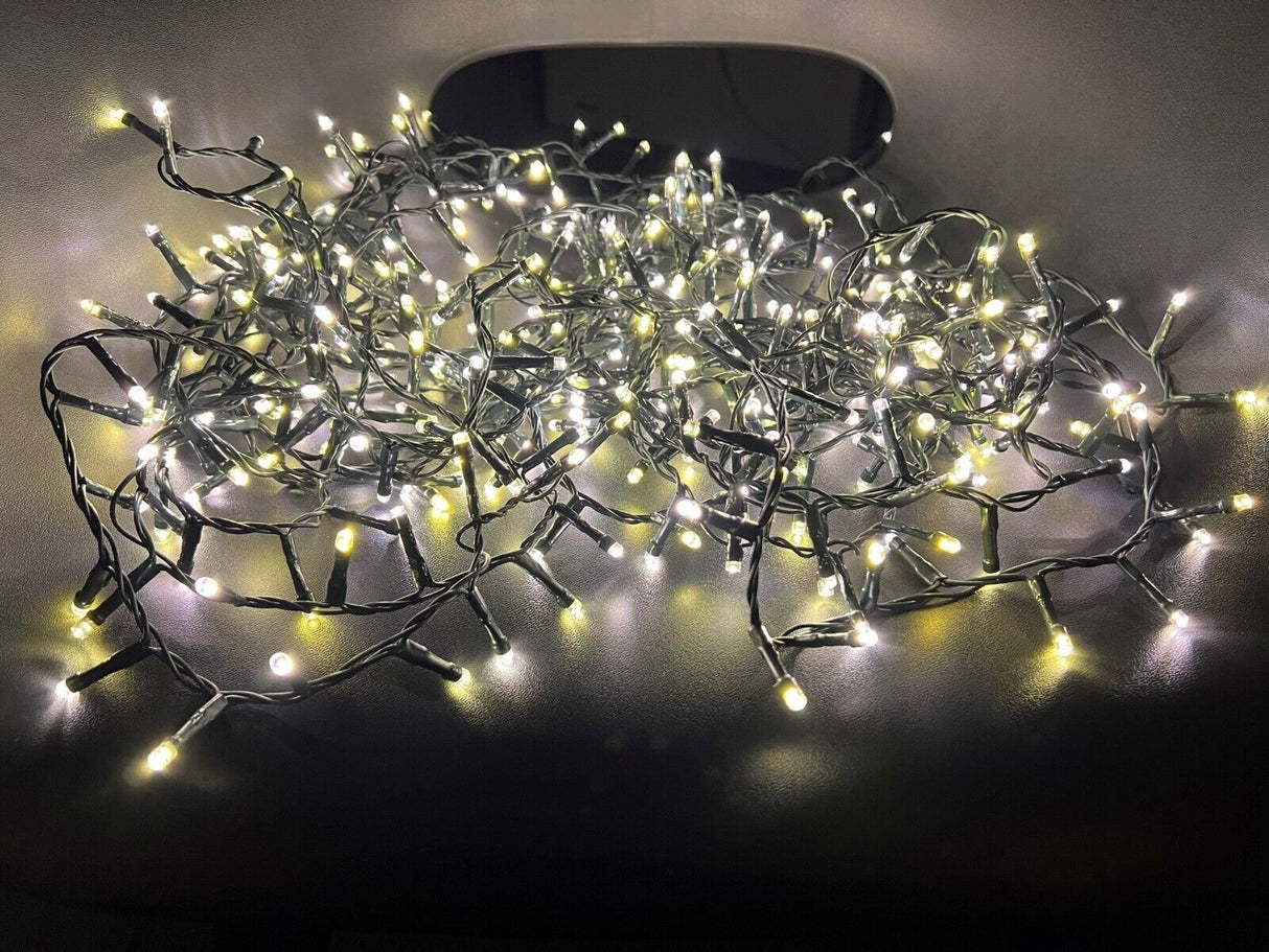 600 LED Firefly Flickering Flame Fairy Lights - In or Outdoor Use