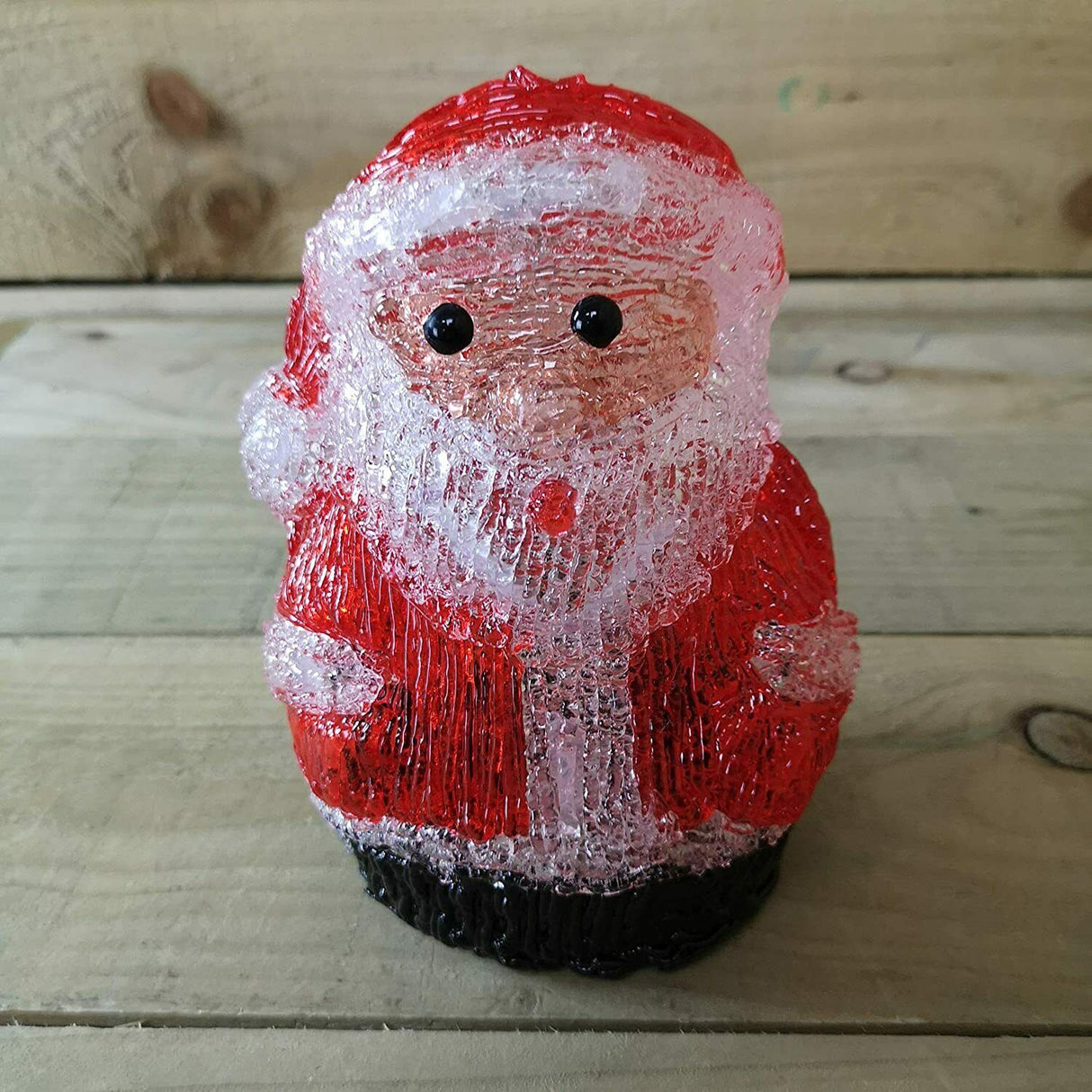 19cm Acrylic Santa Claus Light Up Figure