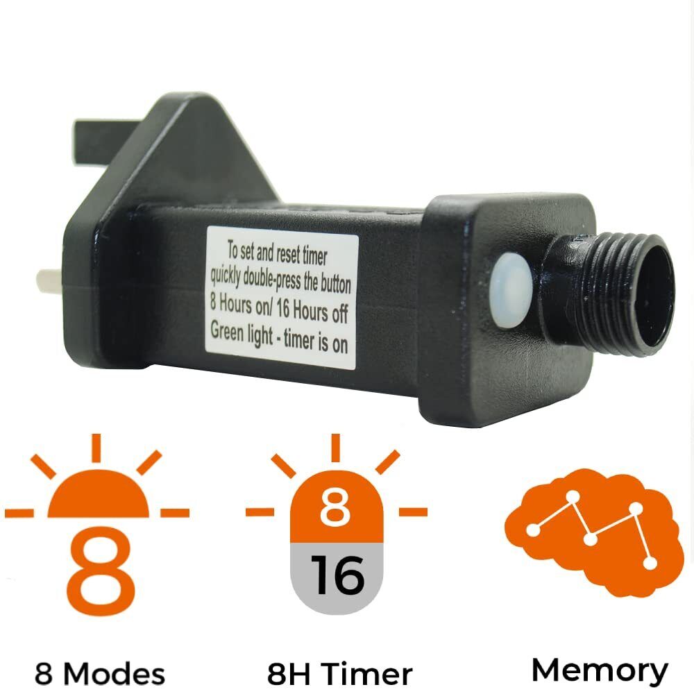 600 LED Firefly Flickering Flame Fairy Lights - In or Outdoor Use