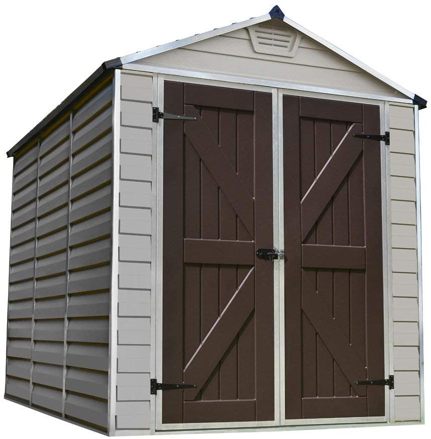 Skylight 6ft. x 8ft. Garden Shed - Tan Polycarbonate Panels