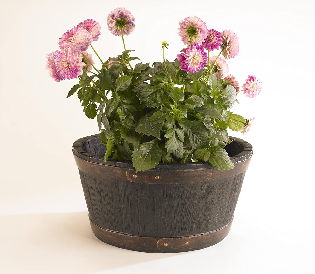 49cm Oakwood Barrel Planter
