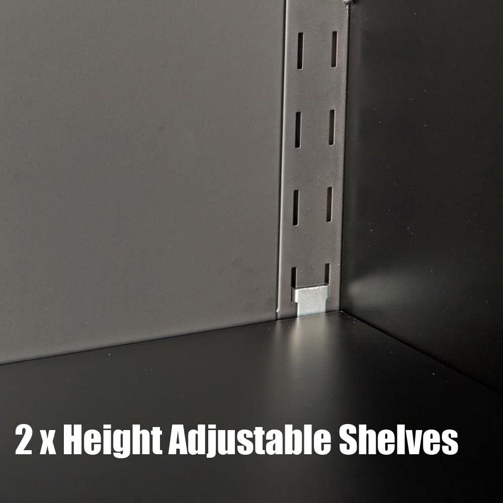 2 Door Metal Wall Storage Cabinet