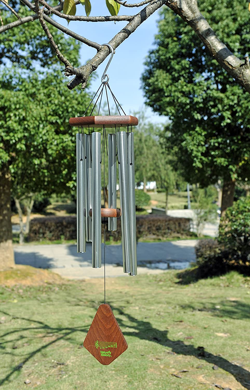 24-Inch Premiere Grande Wind Chime - Silver