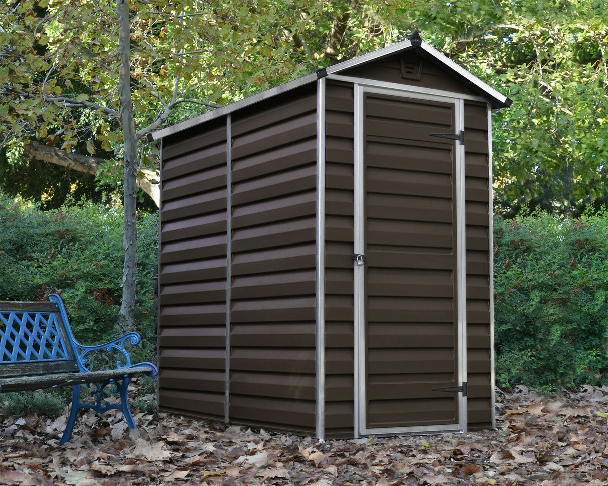 Skylight 4ft. x 6ft. Garden Shed - Dark Brown Polycarbonate Panels