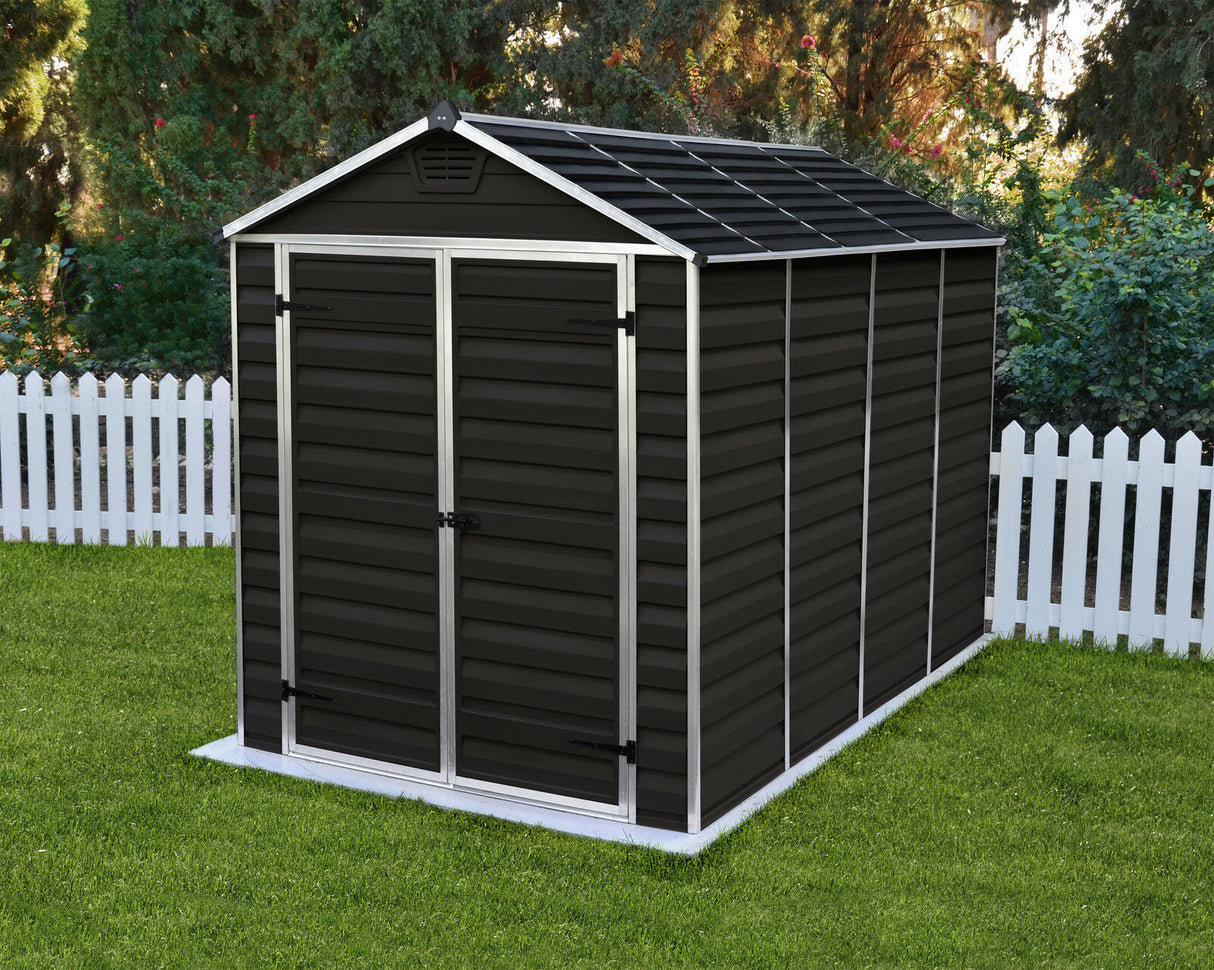 Skylight 6x10 ft Garden Shed - Brown