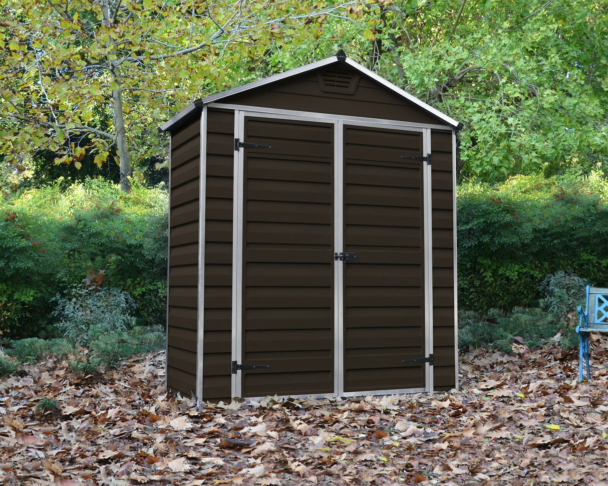 Skylight 6ft. x 3ft. Garden Shed - Dark Brown Polycarbonate Panels